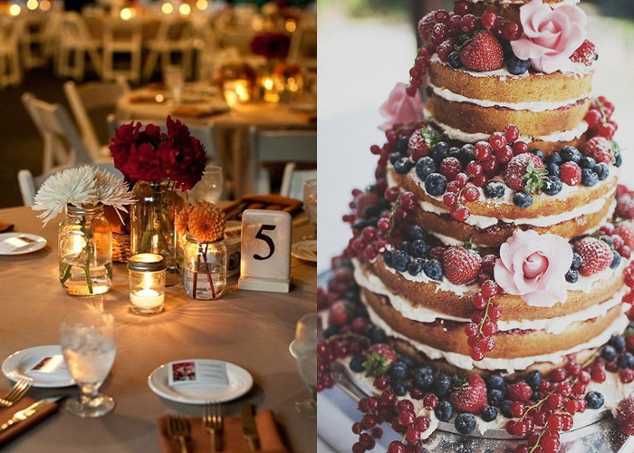 casamento rústico chique bolo e decoração