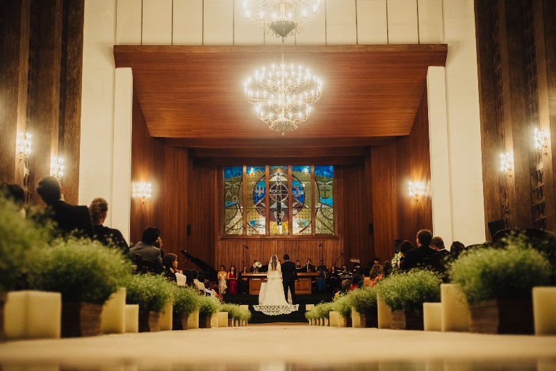 casamento rústico chique altar