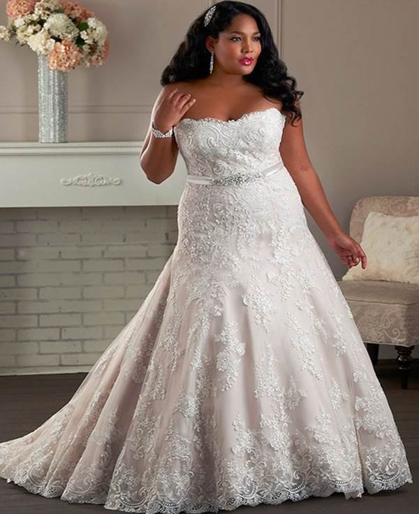 modelo de vestido de noiva plus size