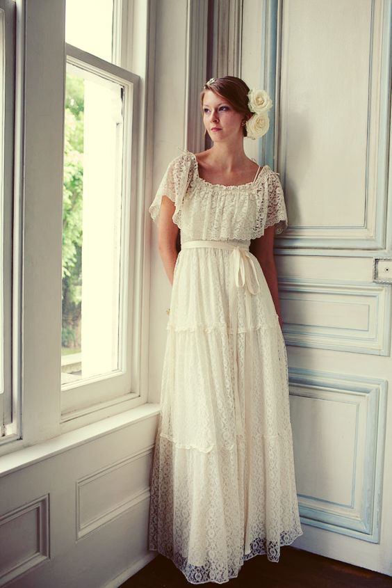 Exemplo de Vestido de noiva Vintage