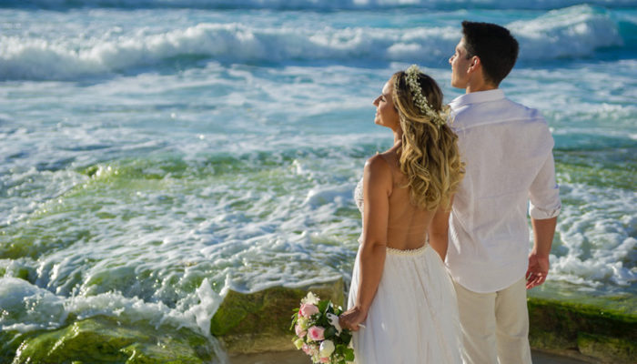 Casar em Cancún mar
