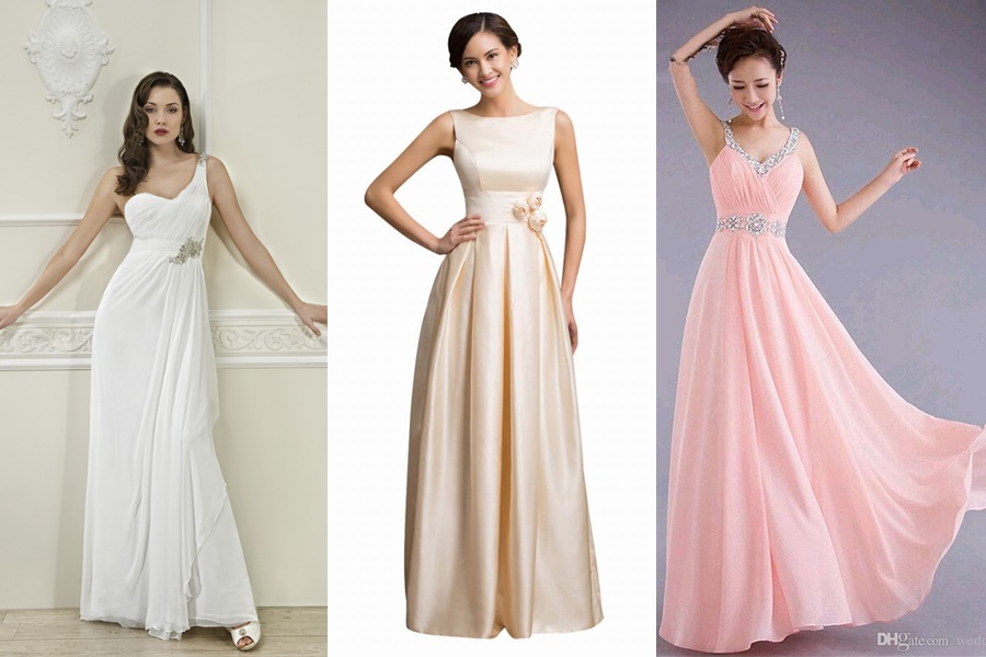 exemplos de vestidos de noivado para festa de noite